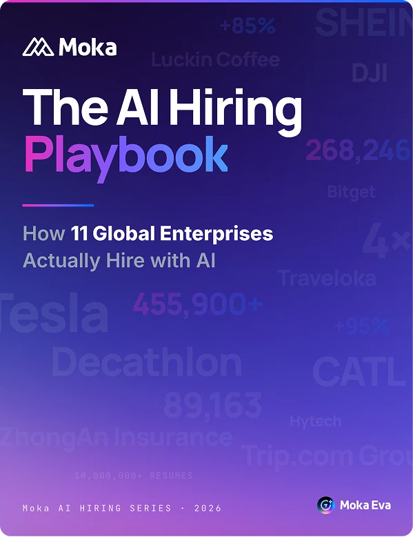 Content preview of the AI Hiring Playbook 2026 with global enterprise cases