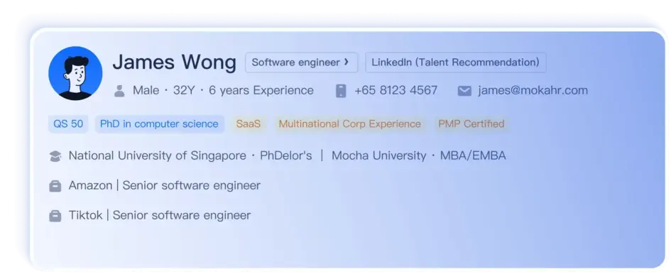 MokaHR AI Resume Screening
