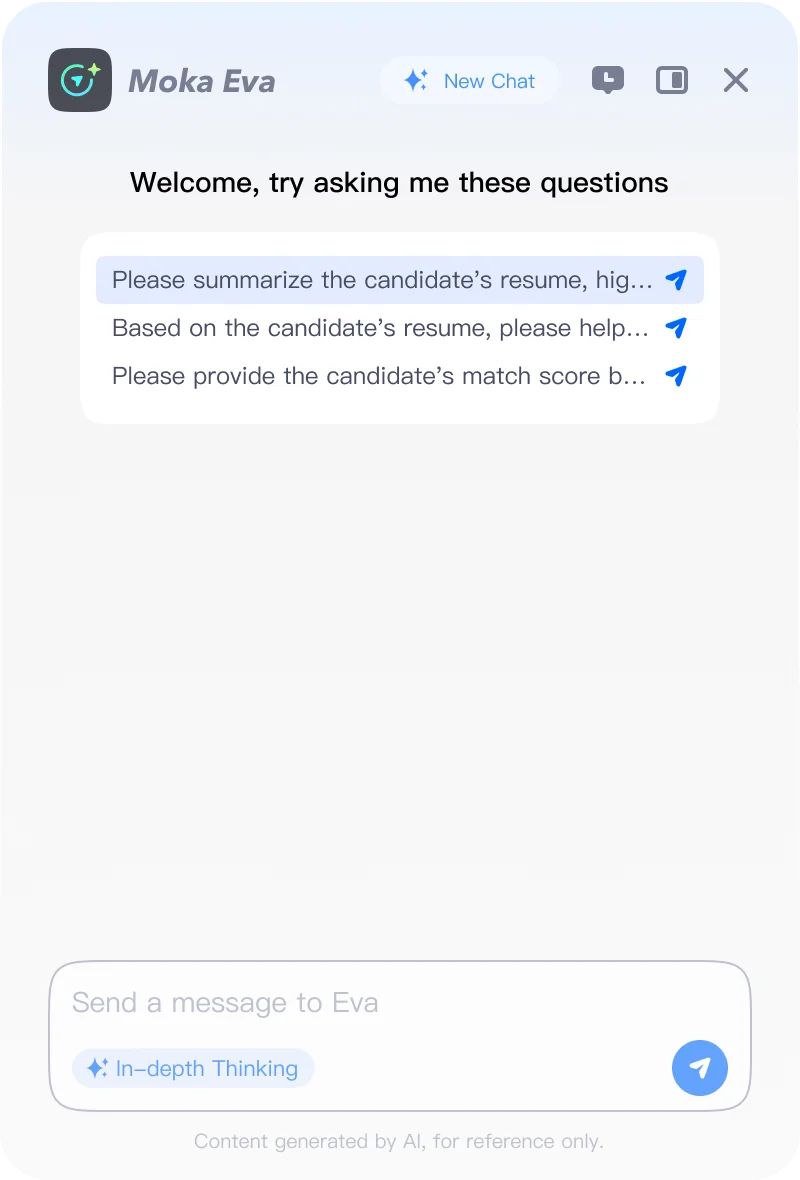 Moka AI Recruiting Assistant for HR